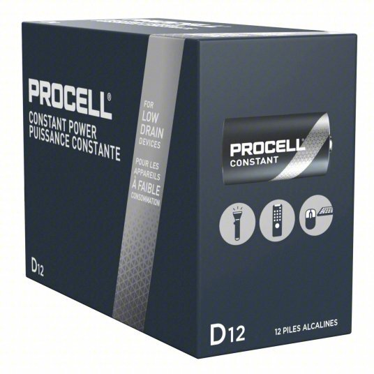 DC-PC1300 DURACELL PROCELL ALKLINE D 12 PER BOX
