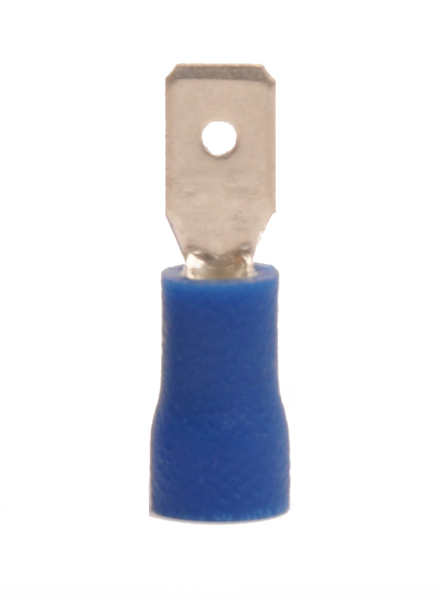 HD20198 16-14 .187 MALE TAB VINYL DISCONNECT TERMINAL (BLUE)