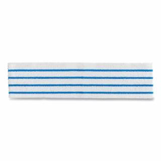 640-2134282 HYGEN DISPOSABLE MICROFIBER CLOTH, WHITE WITH BLUE POLYESTER STRIPES, 18 IN X 18 IN