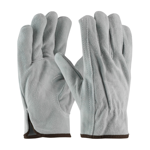 69-189/M SPLIT COWHIDE DRIVERS GLOVE, PREMIUM GRADE, GRY., KEYSTONE