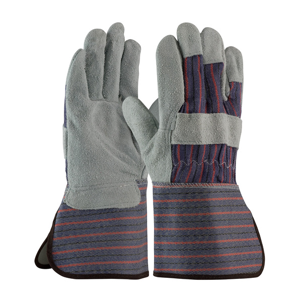 84-7632/XL COPPER SERIES, B/C SHOULDER, BL./ BLK./RED STRIPED GLOVE, GT