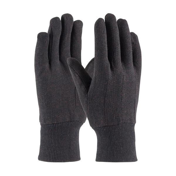 95-806 BROWN COTTON/POLYESTER, CLUTE PATTERN, KW, ECON MENS SIZE GLOVE