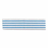 640-2134282 HYGEN DISPOSABLE MICROFIBER CLOTH, WHITE WITH BLUE POLYESTER STRIPES, 18 IN X 18 IN