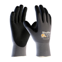 MAXIFLEX ENDURANCE, 15G GRY NYLON SHELL GLOVE, BLK