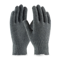 MEDIUM WEIGHT SEAMLESS KNIT COTTON/POLYESTER GLOVE, GRAY - L