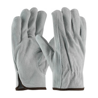 SPLIT COWHIDE DRIVERS GLOVE, PREMIUM GRADE, GRY., KEYSTONE
