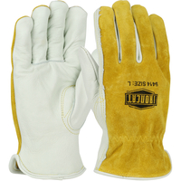 9414XL IRONCAT PREMIUM GRADE TOP GRAIN COWHIDE LEATHER DRIVERS GLOVE W/SPLIT COWHIDE BACK - KEYSTONE THUMB
