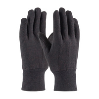 BROWN COTTON/POLYESTER, CLUTE PATTERN, KW, ECON MENS SIZE GLOVE